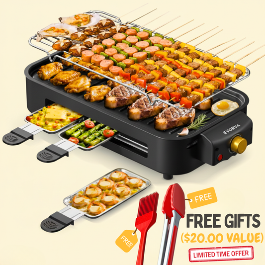 All-in-One Smokeless BBQ Station for Indoor Grilling