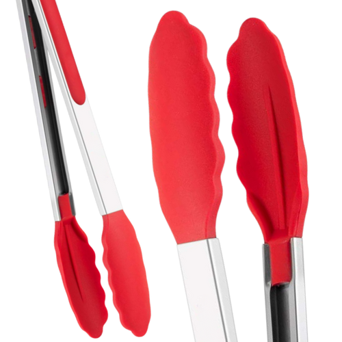 Stainless Steel Silicone Tongs
